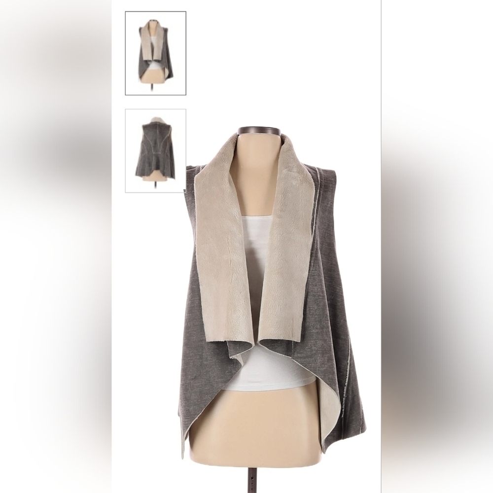 NWOT Amadi Anthropologie Faux Fur Vest Size L